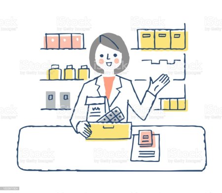 Фармацевт в аптеке раскраска для детей