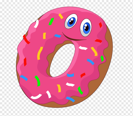 Цифры в виде пончика