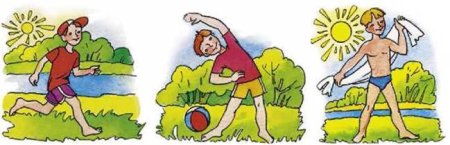 Закаливание воздухом рисунок