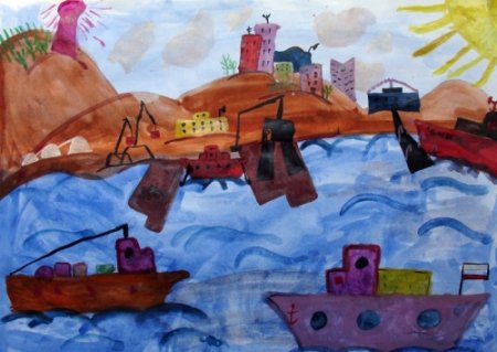 Мой любимый город Мурманск рисунки