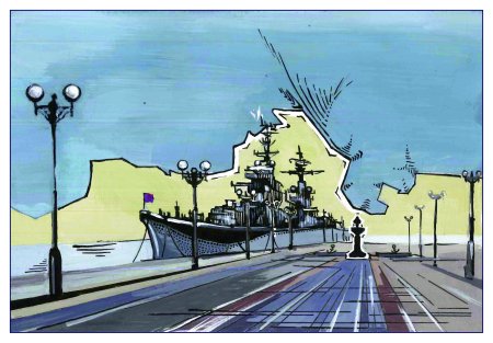 Картина порт Новороссийск