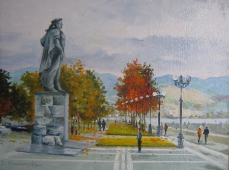 Памятник Алеше Североморск рисунок