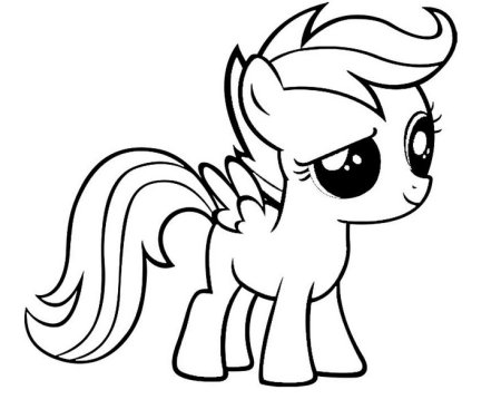 Поняшка раскраска для детей