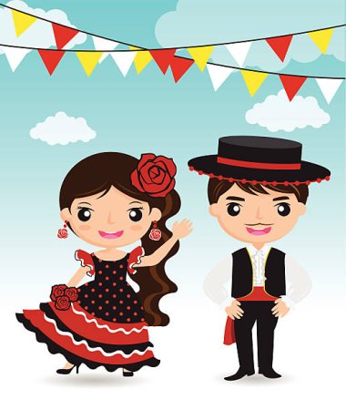 Мальчик и девочка испанцы