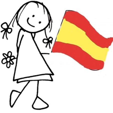 Дети с флажками Испании