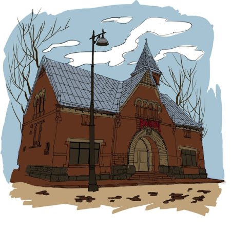 Рынок Выборг рисунок