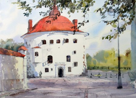 Анна Михайлова акварель Выборг