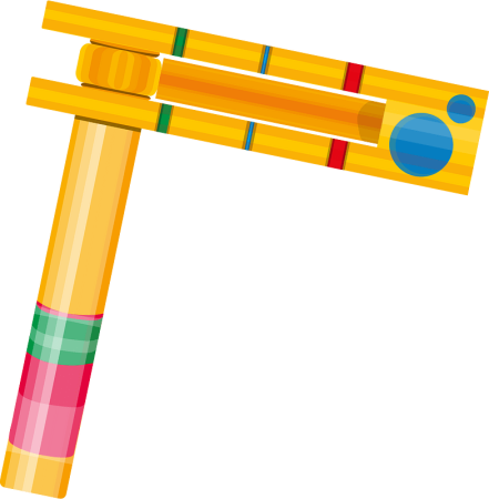 Трещетка для детей на прозрачном фоне