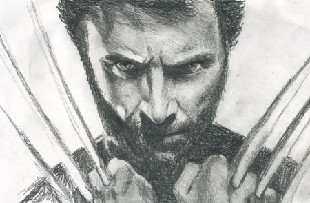 Wolverine Хью Джекман drawing