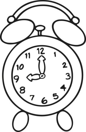 Часы раскраска