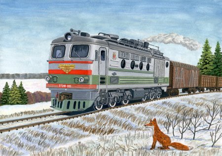 Тепловоз 2тэ116 вектор