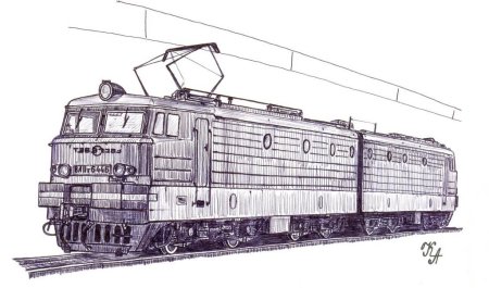 Тепловоз тэм2 рисунок