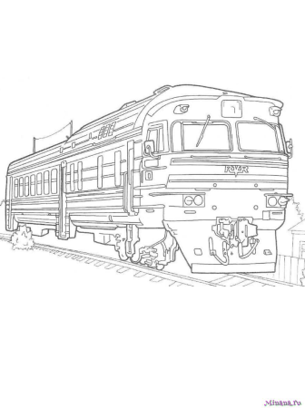 Нарисовать тепловоз
