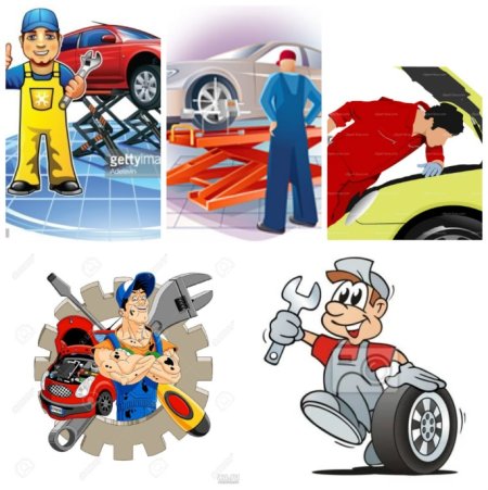 Автомеханик раскраска