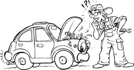 Раскраска профессии автослесарь