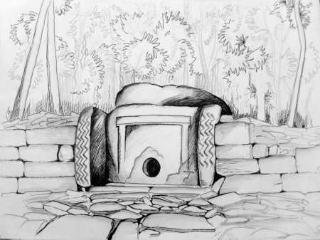 Дольмены рисунок