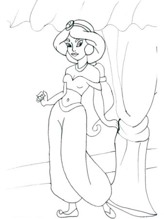 Жасмин раскраска