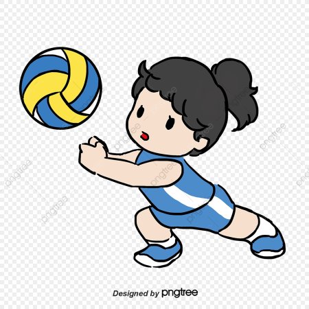 Раскраска спорт волейбол для детей