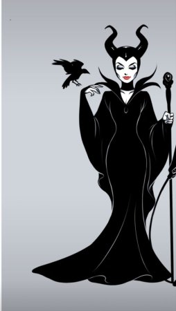Малефисента Анджелина Джоли мультяшная