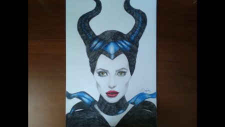 Рисунок Малефисента 3 класс