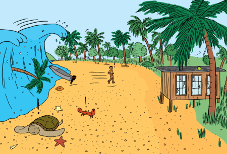 ЦУНАМИ рисунок