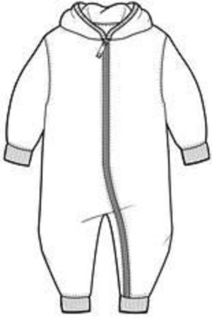 Детский комбинезон эскиз