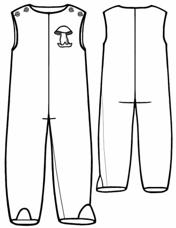 Комбинезон детский макет