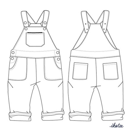 Лекало полукомбинезона детский