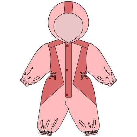 Нарисованный комбинезон детский