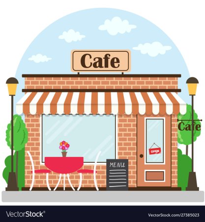 Нарисованное кафе