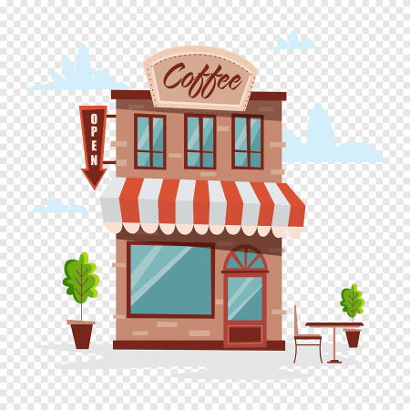 Нарисованное кафе