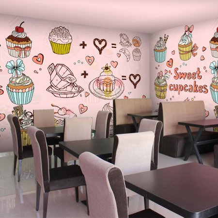 Роспись стен в столовой