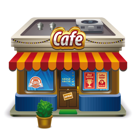 Фон кафе для детей