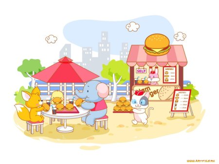 Мультяшное кафе