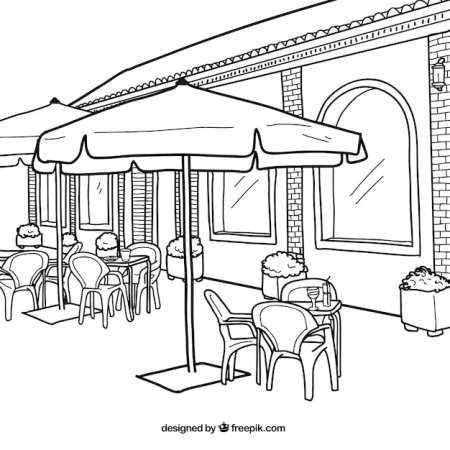 Кафе иллюстрация