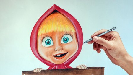 Рисование Маша и медведь