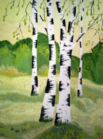 Рисование Березки