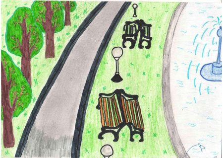 Парк детский рисунок
