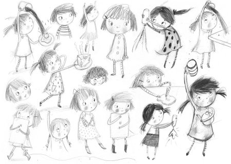 Скетч персонажи дети