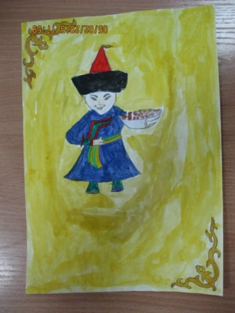 Детский рисунок буряты