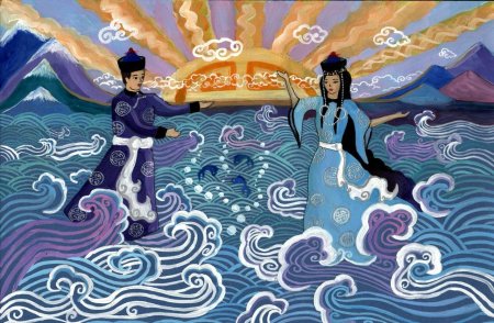 Дочь Байкала Ангара и богатырь Енисей