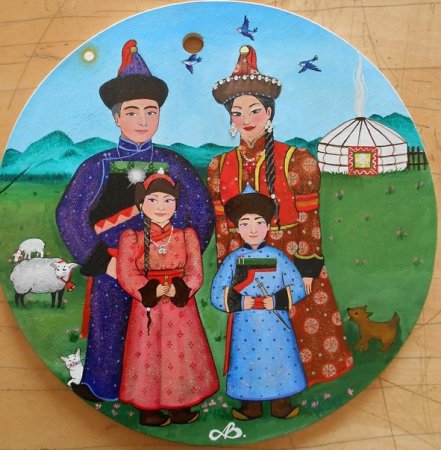 Бурятская семья