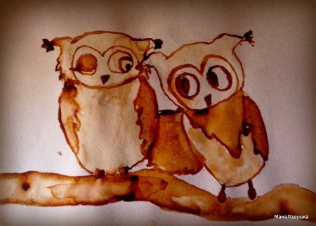 Кофейная живопись для детей