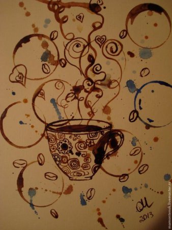 Рисование кофе