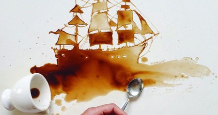 Рисование чаем