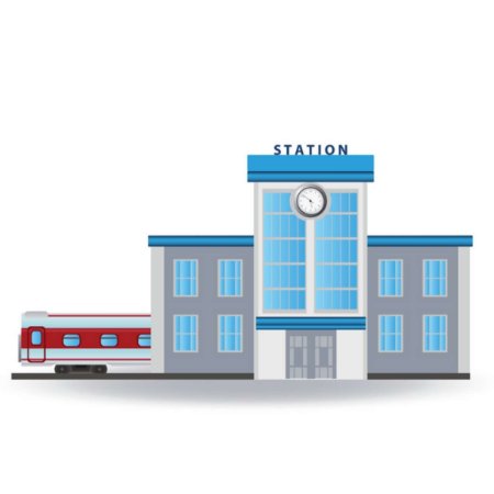 Вокзал мультяшный