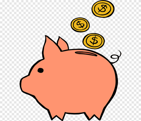 Свинья копилка мультяшная