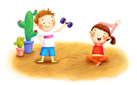 Зарядка рисунок