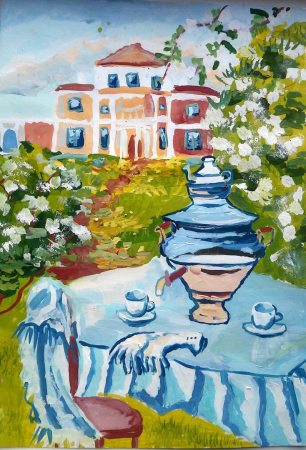 Рисунок на тему Дворянская усадьба