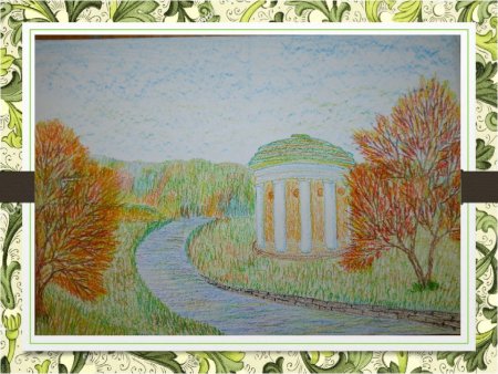 Дворянская усадьба рисунок карандашом